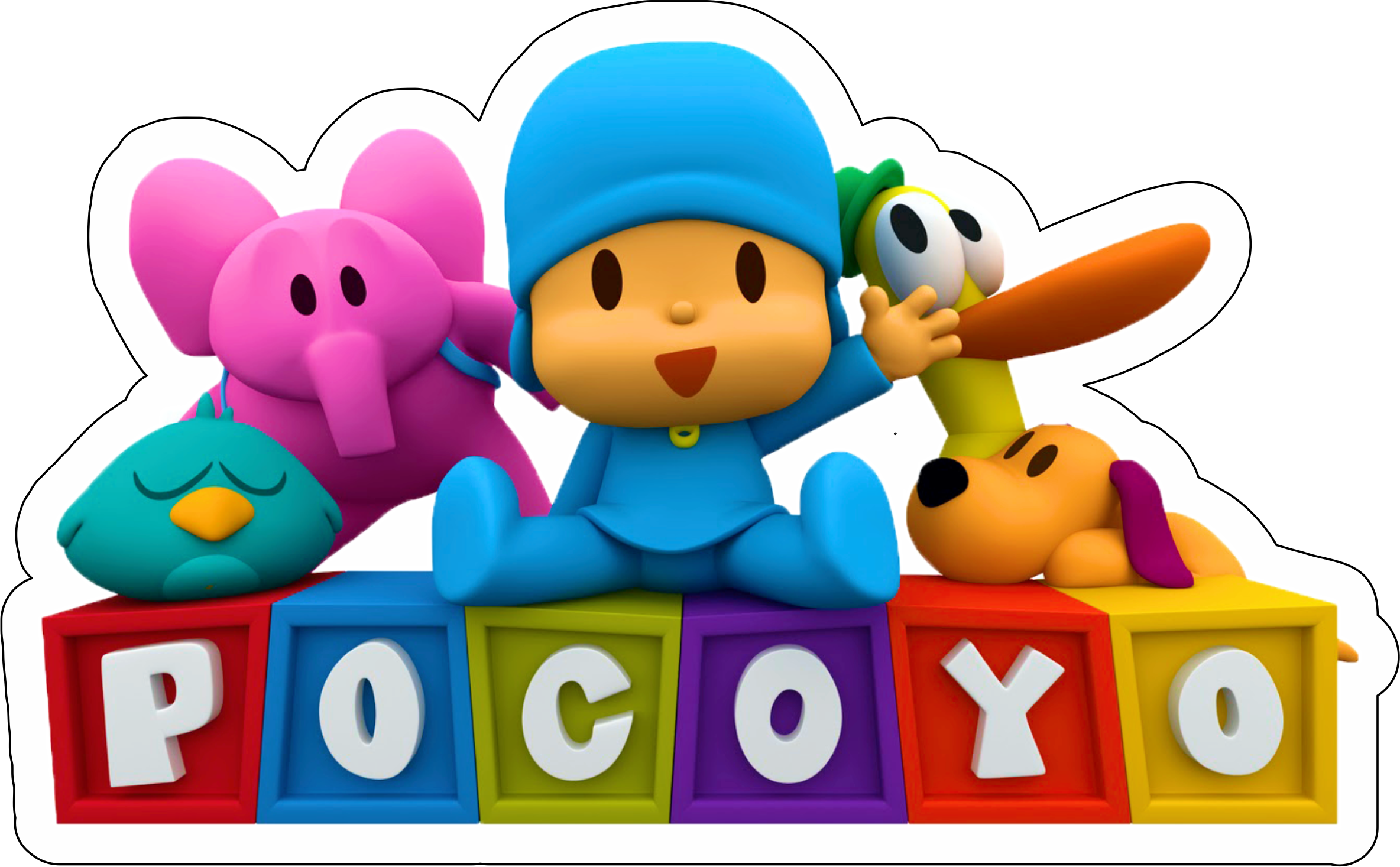 Pocoyo e sua turma animação divertida personagens  desenho infantil  assistir online logo png